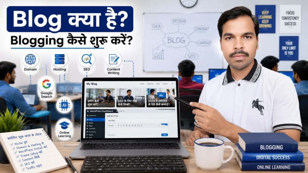 Blog क्या है? Blogging कैसे शुरू करें – शुरुआती छात्रों के लिए आसान गाइड
