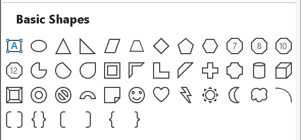 Basic shapes