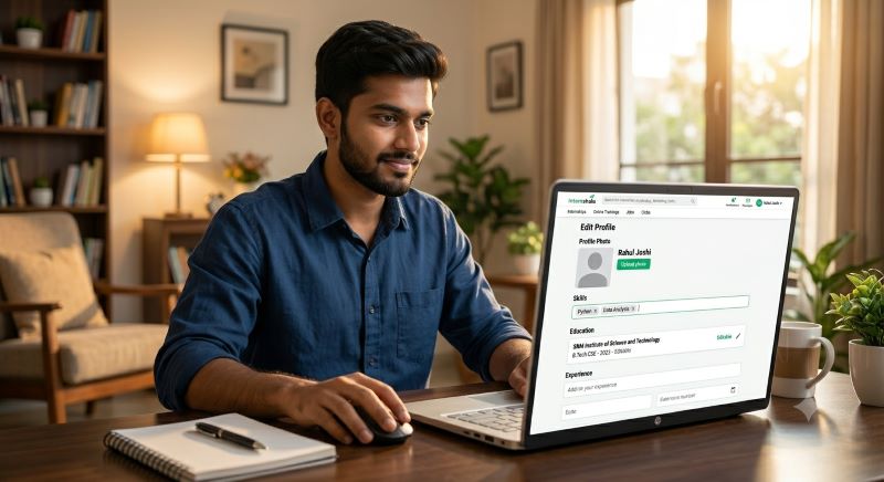 Internshala पर profile कैसे बनाएं step by step
