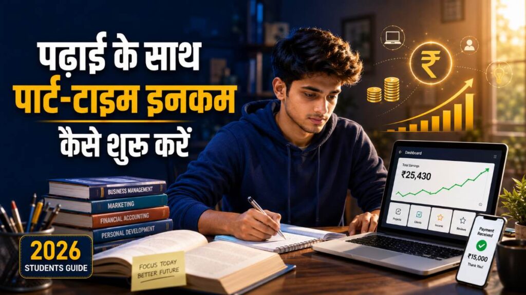 पढ़ाई के साथ पार्ट-टाइम इनकम कैसे शुरू करें