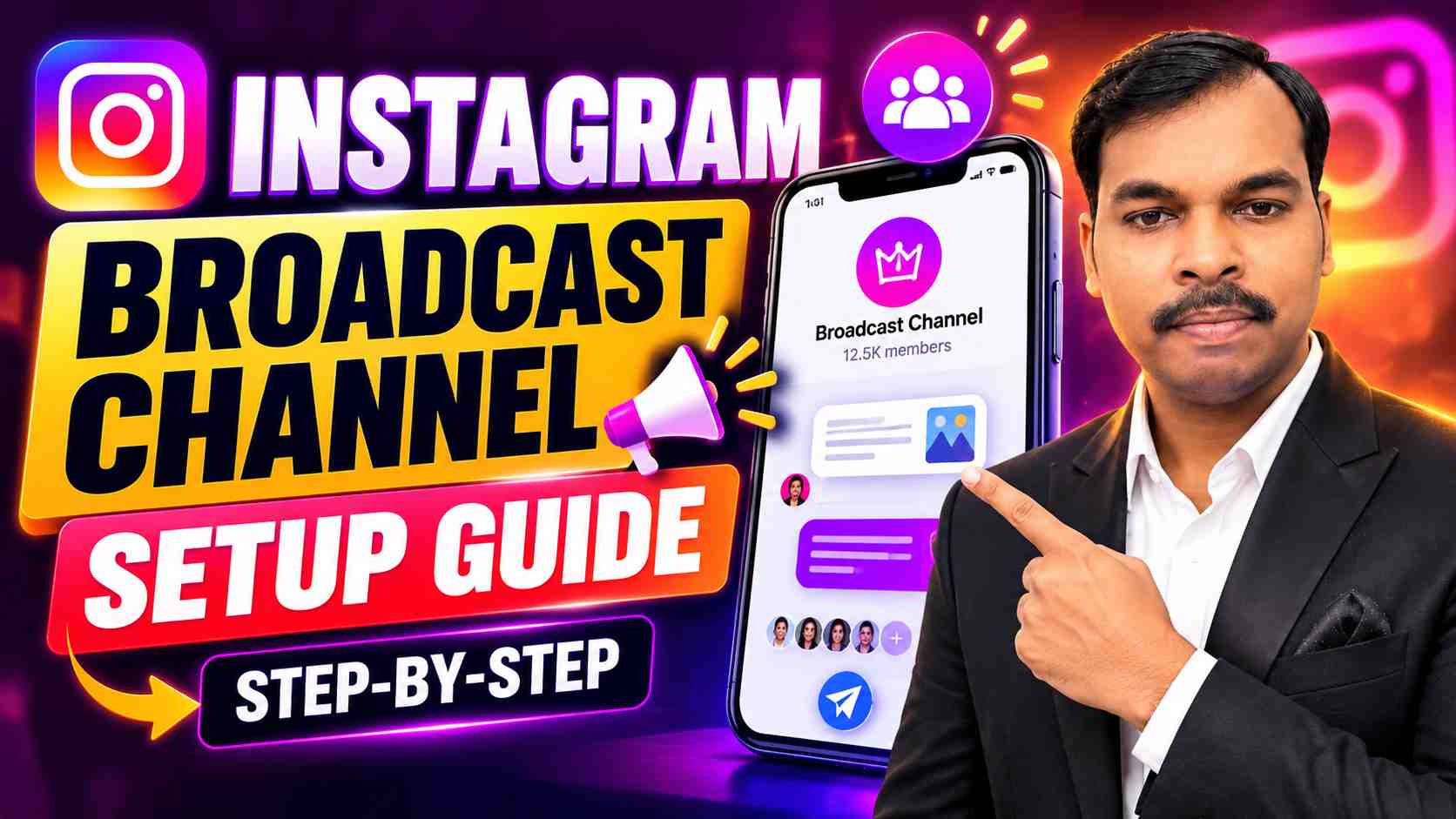 Instagram Broadcast Channel Setup Step by Step in Hindi - Complete Tutorial Banner